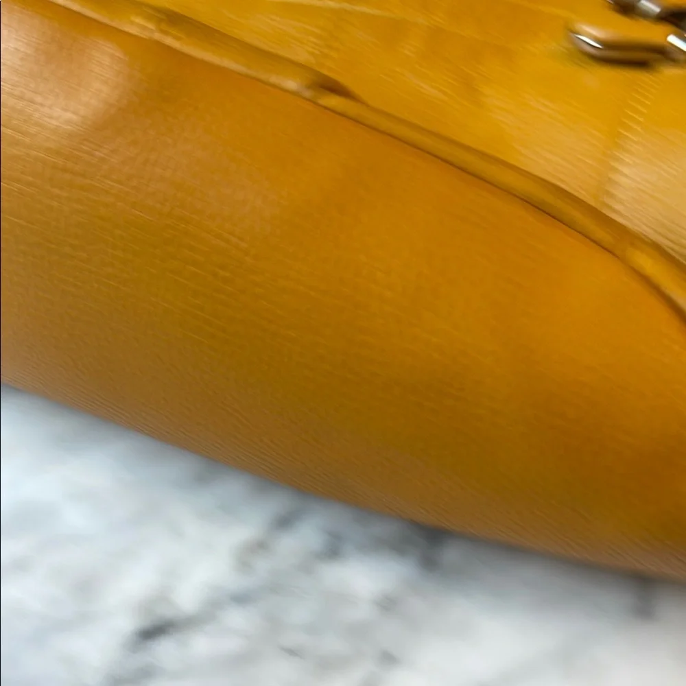 Tignanello Yellow Hobo Bag with Soft Slouchy Design